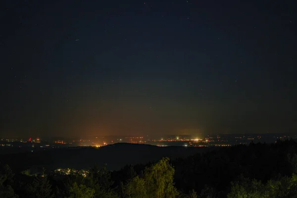 Nattutsikt Över Staden Huvudstaden Staten Israel — Stockfoto