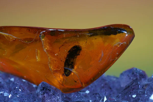 Närbild Ett Kristallglas Mineralvatten — Stockfoto