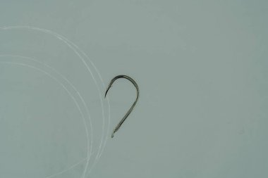 Balık oltası başı olta ipiyle detaylıca izole edilmiş