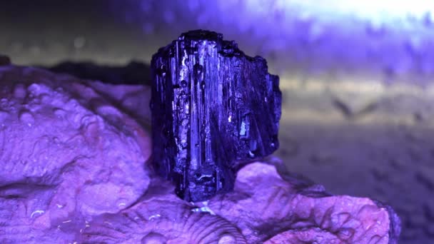 Χαλαζίας Ονομάζεται Πέτρα Πολύτιμων Λίθων Κρύσταλλα — Αρχείο Βίντεο
