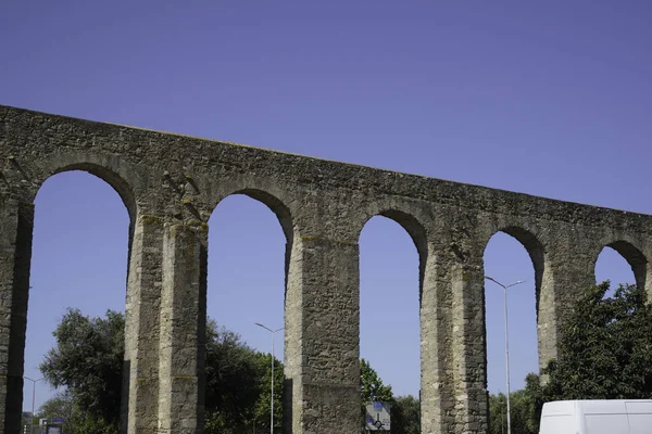 Aquaducten Portugal Zijn Oude Waterleidingen Die Doen Denken Aan Stenen — Stockfoto