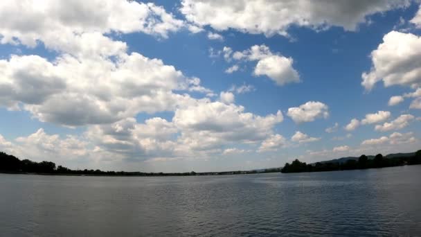 Час Прориву Дунаю Хмарами Альтокомюлуса — стокове відео