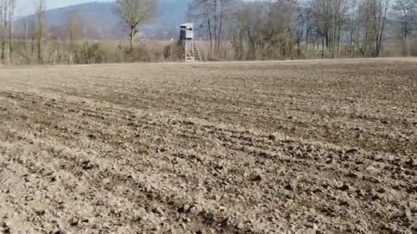 Campos Agrícolas Vale Danúbio Baviera Primavera Com Prados Exuberantes Ricos — Vídeo de Stock