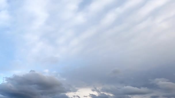 Хмари Русі Через Часовий Проміжок — стокове відео