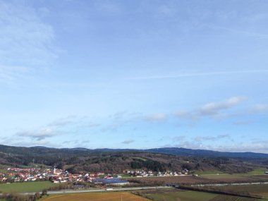 Stratuscumolus in blue white like the Bavarian sky with clouds
