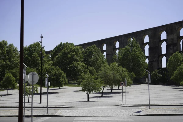 Aquaducten Portugal Zijn Oude Waterleidingen Die Doen Denken Aan Stenen — Stockfoto