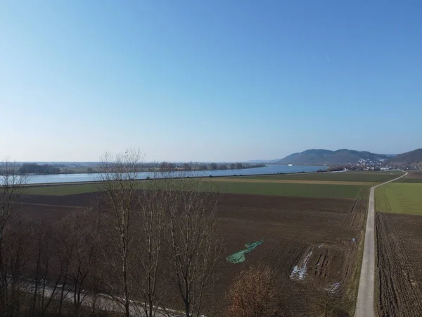 Winterlandschap Beieren Met Drone Als Luchtfoto — Stockfoto