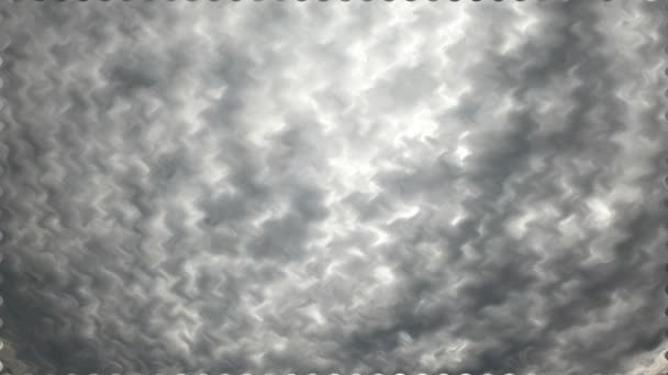 Nubes Vídeo Disparado Distorsionado Editado Artísticamente — Vídeos de Stock