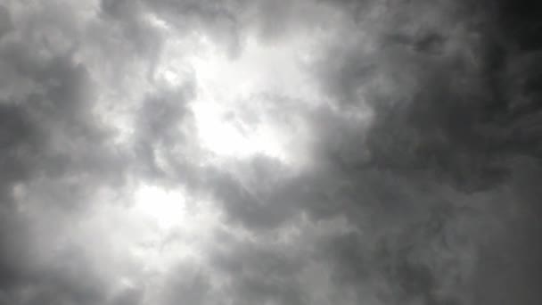 Luftturbulens Och Bildande Tornado Med Cumulonimbus — Stockvideo