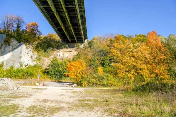 Brücke Für Den Höhenweg Über Die Donau Sinzing Bei Regensburg — Stockfoto