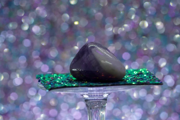 Ametyst Quartz Jest Używany Jako Kamień Szlachetny Ozdobny Kamień Właściwości — Zdjęcie stockowe