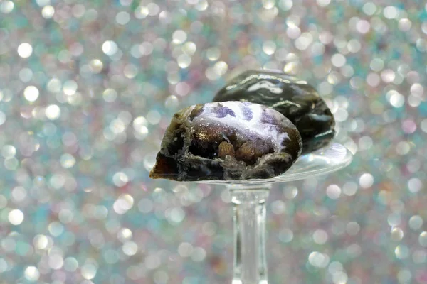 Ágata Ágata Geode Termo Não Uniformemente Usado Geologia Mineralogia — Fotografia de Stock