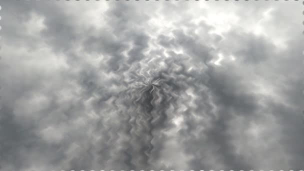 Wolken Video Schot Vervormd Artistiek Bewerkt — Stockvideo