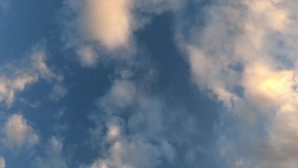 Хмари Проміжку Часу Пухнастий Кумул Темної Погоди Вражаючою Атмосферою Краси — стокове відео