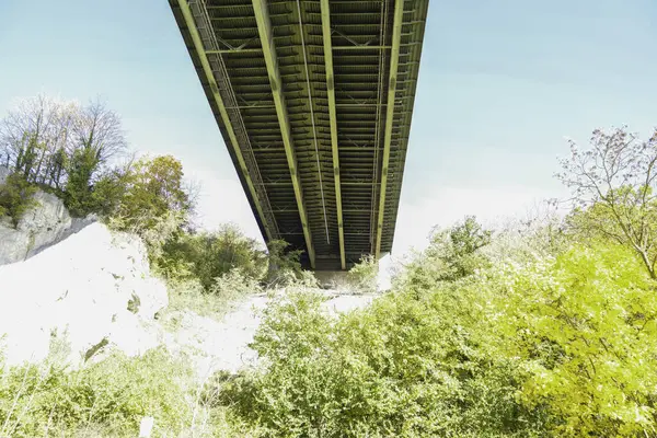 Puente Para Autopista Sobre Río Danubio Sinzing Cerca Ratisbona — Foto de Stock