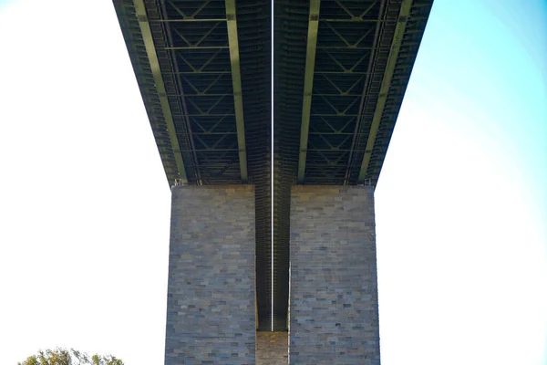 Ponte Para Higway Sobre Rio Danúbio Sinzing Perto Regensburg — Fotografia de Stock
