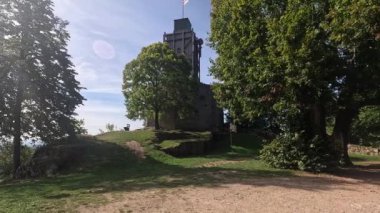 Tuna 'da Regensburg' da bir parkta sonbahar sakin