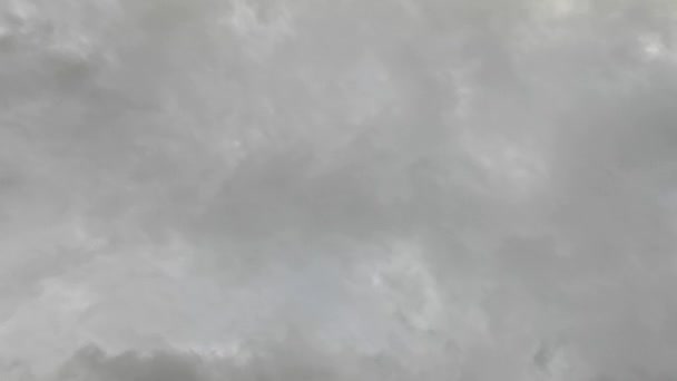 Regenwolken Tijd Vervallen Met Eerste Druppels Lens — Stockvideo