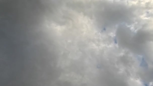 Cielo Scuro Con Forti Nubi Tempesta Prima Della Pioggia Causata — Video Stock