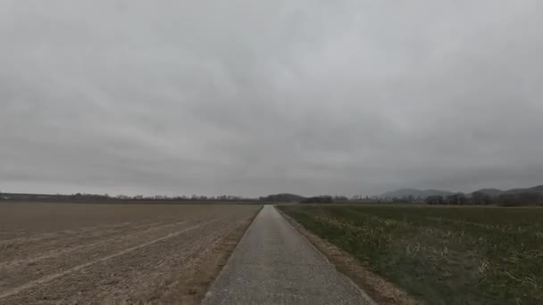 驾驶时的田园风光 — 图库视频影像
