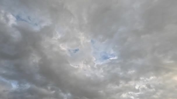 Nuvens Com Céu Dramático Trazendo Granizo — Vídeo de Stock