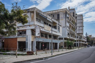 Kıbrıs Hayalet Şehri, Famagusta, Varosha. Sokaklar. 26.03.2023