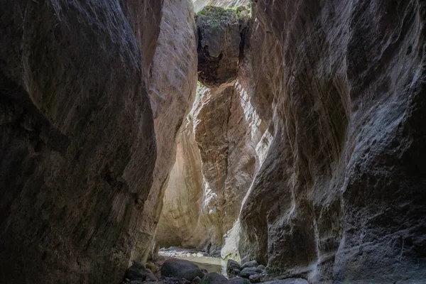 stock image Avakas Gorge is a limestone canyon in the southern part of Cyprus. Perfect for trekking. Similar to gorges in Jordan. 23.03.2023