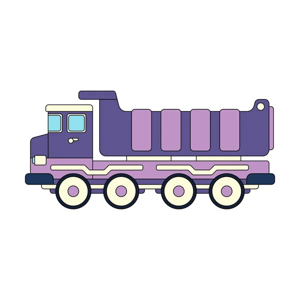 Kolor Wektor Ikona Zabawkami Samochód Ciężarówka Angażujące Interaktywne Zabawki Pobudzające — Wektor stockowy