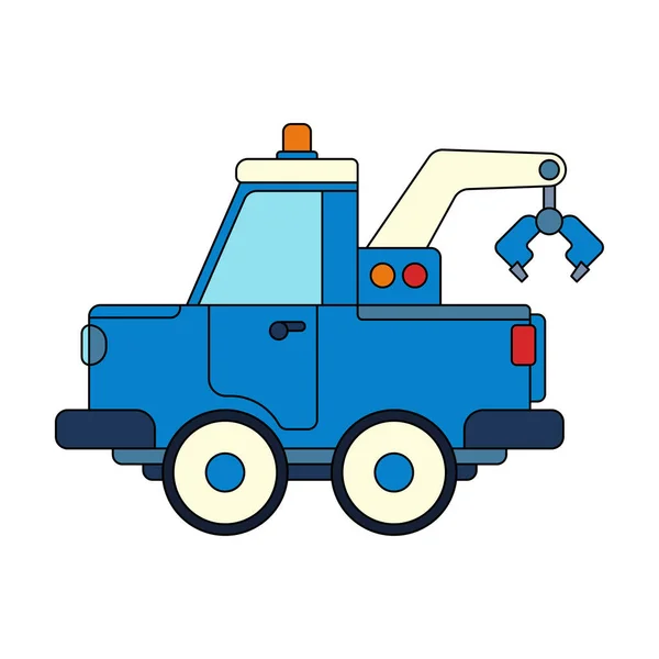 Ícone Vetor Cor Com Carro Brinquedos Caminhão Brinquedos Envolventes Interativos — Vetor de Stock