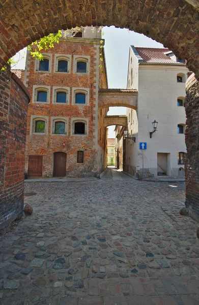 Torun Poland May 2023 Gothic Tenement House Historical City Vistula — Stock Photo, Image