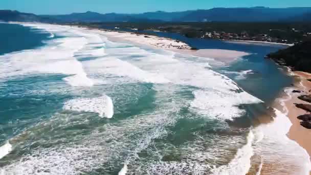 Guarda Embau Aerial View Pemandangan Udara Kota Guarda Embau Terletak — Stok Video
