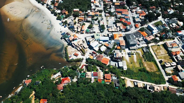Vista Aérea Ciudad Guarda Embau Brasil —  Fotos de Stock