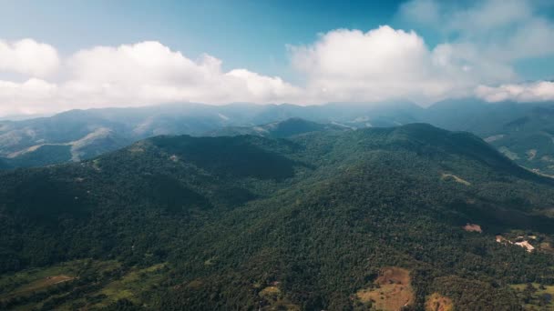 Πράσινη Κοιλάδα Βουνά Στη Βραζιλία — Αρχείο Βίντεο
