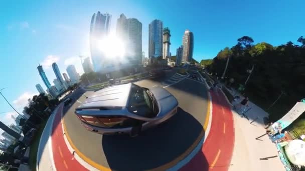 Balneario Camboriu Brazil Březen 2024 Kamera Pohybuje Silnici Moderním Brazilském — Stock video