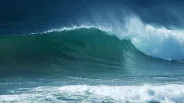 Океанічна Хвиля Розбивається Березі Бразилії — стокове відео