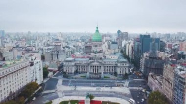 Buenos Aires şehrinin hava manzarası, Kongre binası. Arjantin
