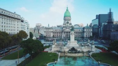 Buenos Aires şehrinin hava manzarası, Kongre binası. Arjantin