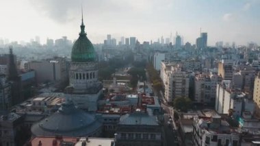 Buenos Aires şehrinin hava manzarası, Kongre binası. Arjantin