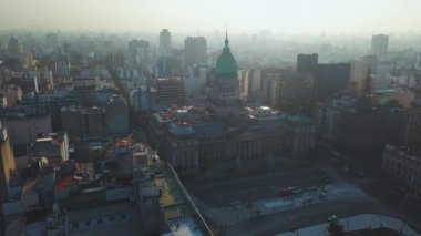 Buenos Aires şehrinin hava manzarası, Kongre binası. Arjantin