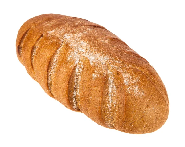 Chleb Izolowany Białym Tle Szczegół Projektu Elementy Konstrukcyjne Makro Pełna — Zdjęcie stockowe