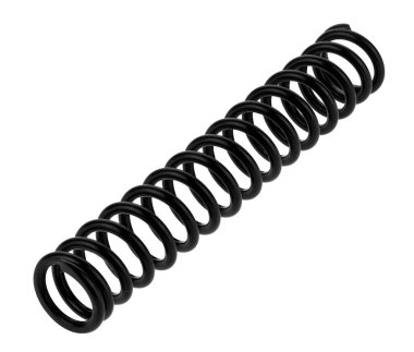 Siyah metal yay beyaz zeminde izole edilmiş. Tasarım ayrıntıları. Tasarım elemanları. Makro.