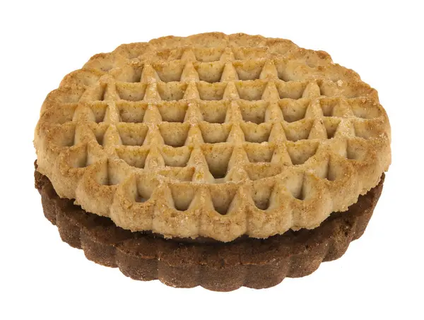 Cookies Isoliert Auf Weißem Hintergrund Detail Für Design Designelemente Makro Stockfoto