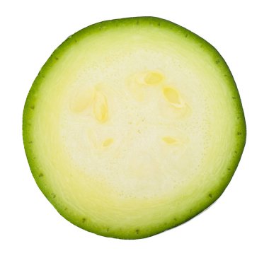 Beyaz arka planda dilimlenmiş kabak. Tasarım ayrıntıları. Tasarım elemanları. Makro. 