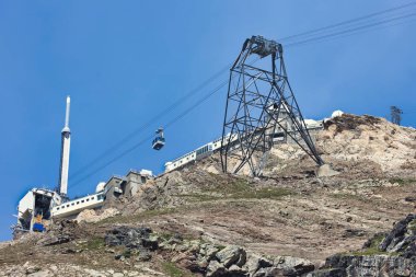 Tlcabine ve Pic du Midi de Bigorre, La Mongie, Tourmalet, Hautes-Pyrnes