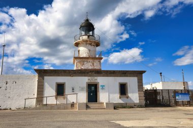 lighthouse at the coast of the Spain of the mediterranean sea 