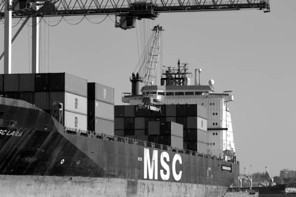 Odessa Ukraine 202 Logistics Terminal Sends Import Export Cargo Containers — Foto Stock