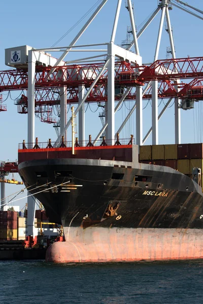 Odessa Ukraine 202 Logistics Terminal Sends Import Export Cargo Containers — Zdjęcie stockowe