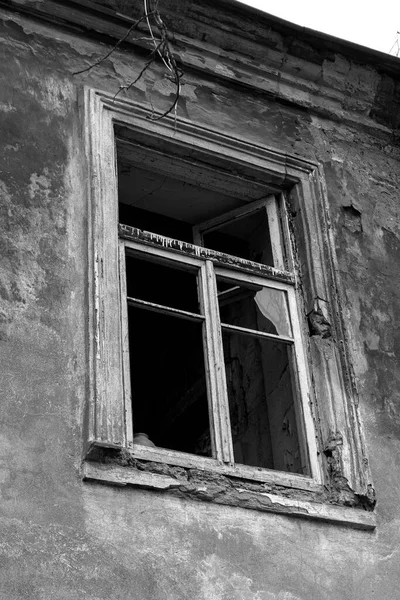 Stare Zniszczone Domy Wojna Zniszczenie Restrukturyzacja Opuszczonych Bezużytecznych Domów Restrukturyzacja — Zdjęcie stockowe