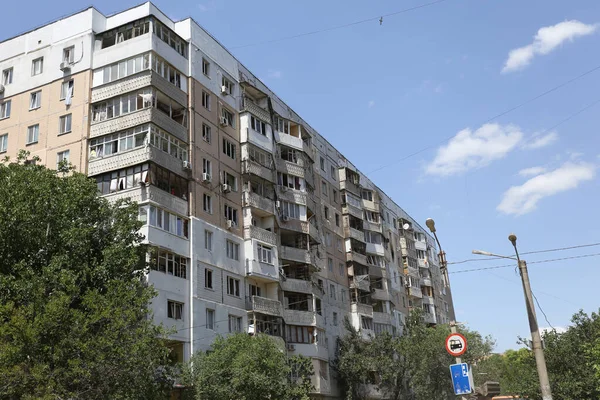 Odessa Ukrajina Června 2023 Válka Ukrajina Rusko Nádvoří Budovy Přiletěla — Stock fotografie
