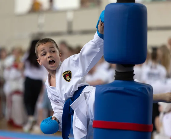Odessa Ukraine Június 22023 Gyerekek Közötti Karate Verseny Résztvevői Sok — Stock Fotó